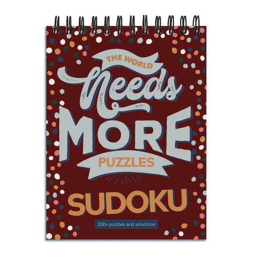 TF Publishing The World Needs More Sudoku Book Puzzle Pad